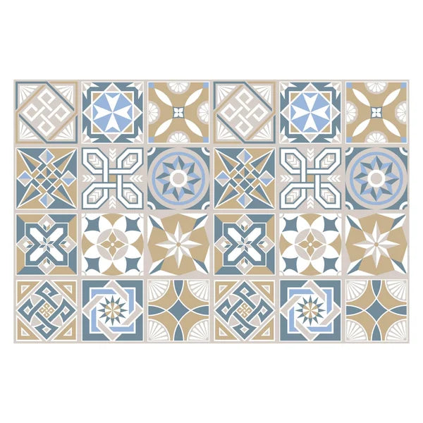 6" x 6" PVC Peel & Stick Field Tile, set of 2