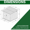 6 ft. 9 in. W x 6 ft. 8 in. D Metal Horizontal Bike Shed *AS-IS* KB1015