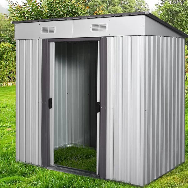 6 ft. W x 4 ft. D Metal Storage Shed