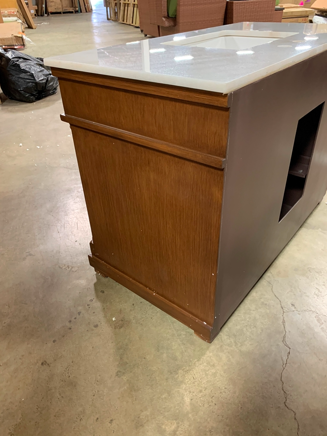 42" Single Bathroom  Vanity Set In Walnut