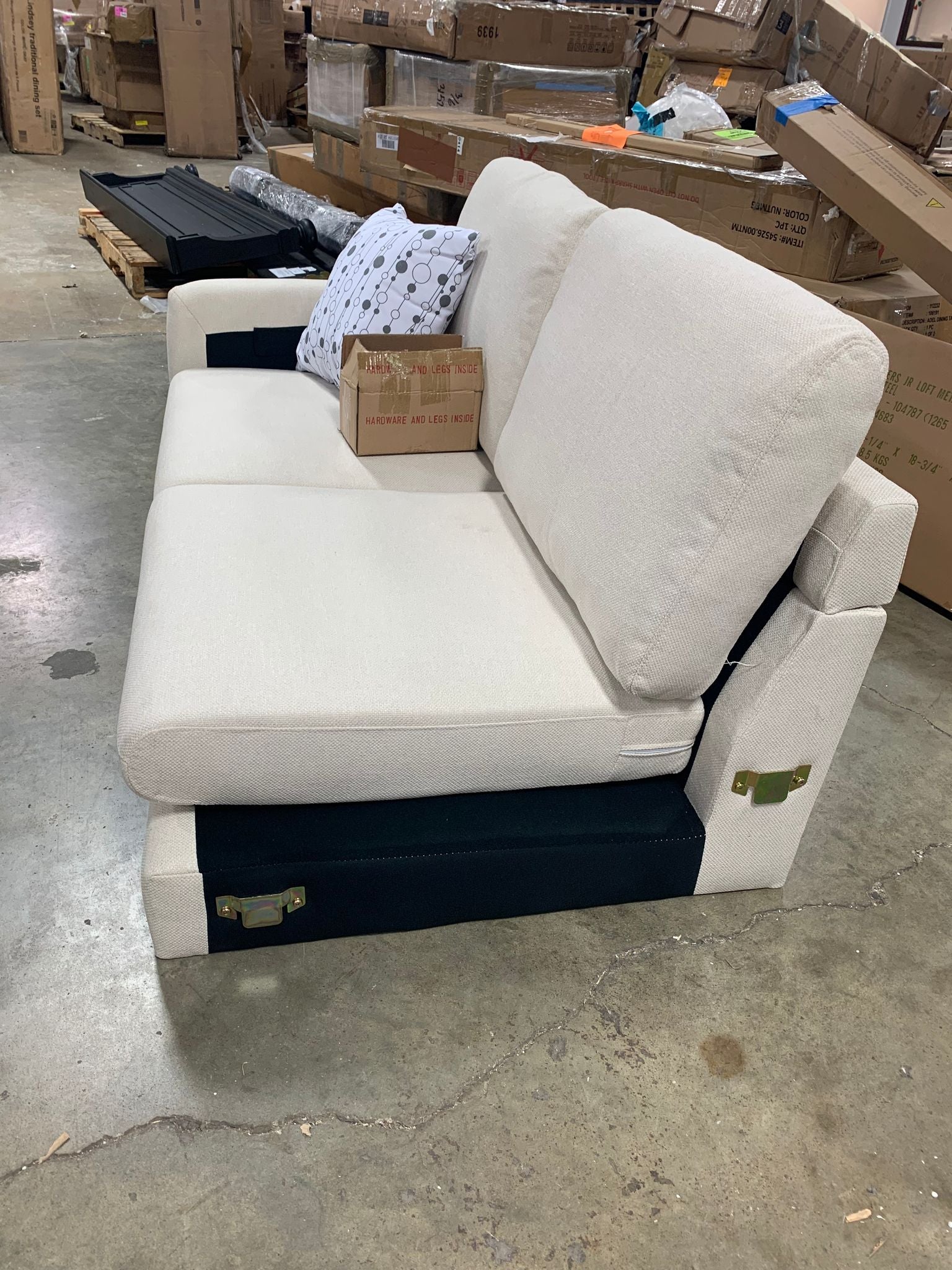 93'' Wide Right Hand Facing Fabric Sectional Piece CYB911