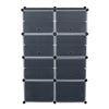 7-Tier Portable 28 Pair Shoe Rack Organizer 14 Grids Tower Shelf, Black