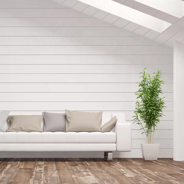 7.25" x 84" Shiplap Wall Paneling in Primed White 1 roll