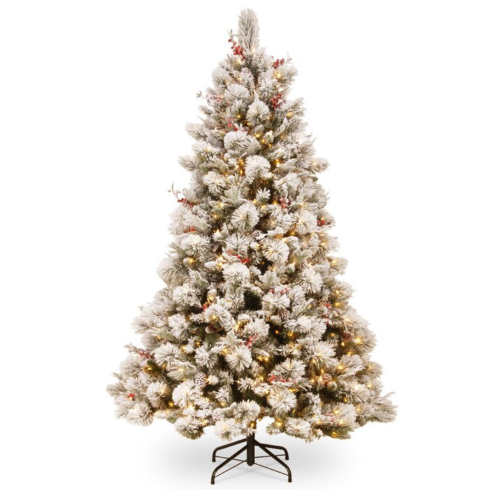 7.5'' Lighted Artificial Pine Christmas Tree