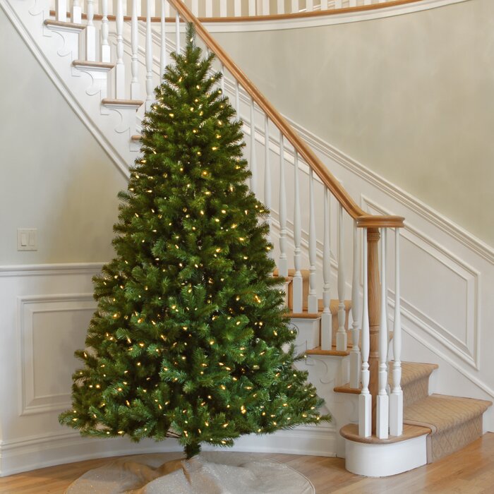 7.5' Lighted Faux Spruce Christmas Tree