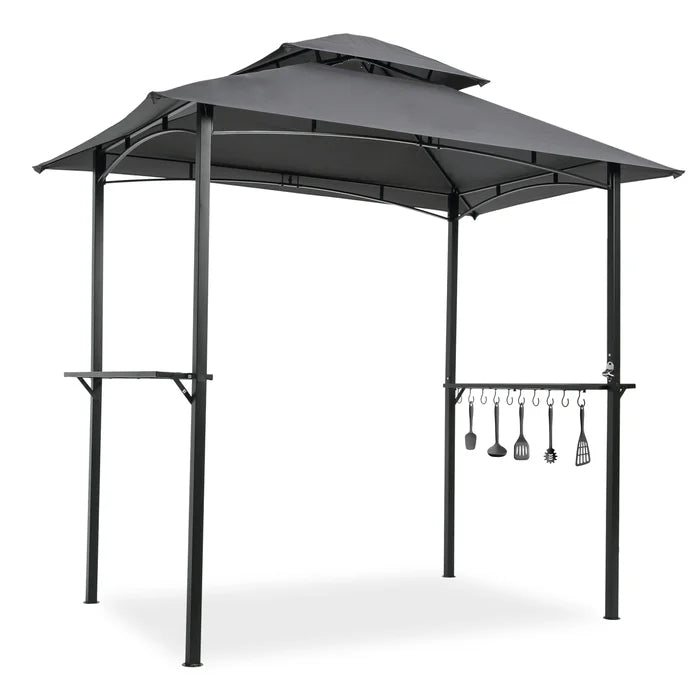 7.9 Ft. W x 4.9 Ft. D Metal Grill Gazebo