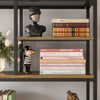 70.9'' H x 35.4'' W Iron Bookcase