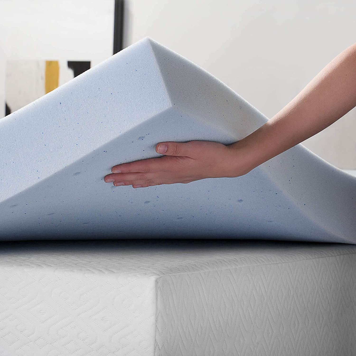 4 Inch Gel Memory Foam Mattress Topper-Ventilated Design-Ultra Plush-Full