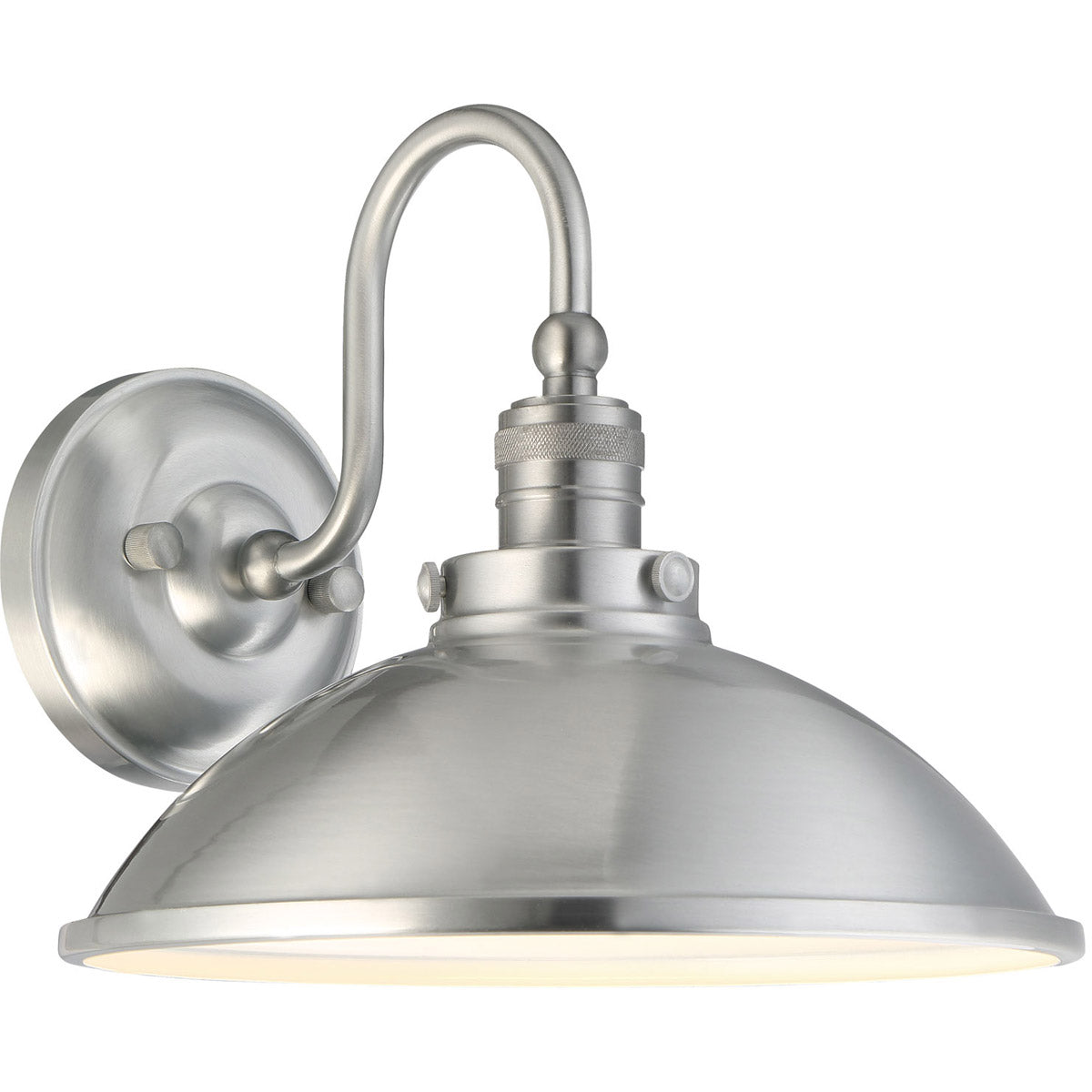Baytree Lane LED 10 inch Brushed Stainless Steel Outdoor Wall Mount in Brushed Aluminum, Great Outdoors KB2437-A4-B3-P2