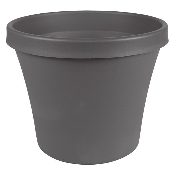Bloem Terra Pot Planter 16" Charcoal Gray (set of 4) KBO340