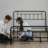 Baldwin Headboard + Footboard Matte Black Steel Headboard Frame with 1-Step Powder Finish - Headboard and Footboard Only Full Size