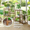 4 Sets of Package Plant Stands Combo Indoor Outdoor Plants Stands for Living Room Balcony Garden