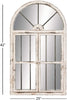 Faux Window Wood Wall Mirror (#K2324)