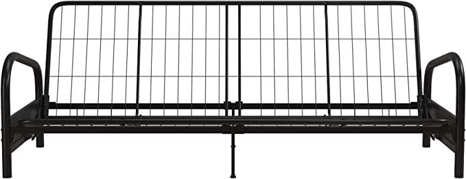 Vermont Metal Futon Frame, Classic Design, Full Sized Black