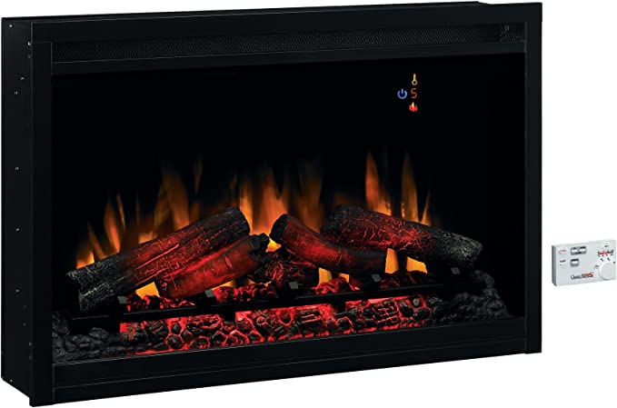 36" Traditional Built-in Electric Fireplace Insert, 120 volt