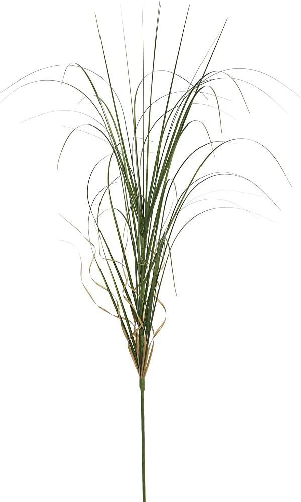 36 in. Artificial Green Curled Everyday Grass in Pot