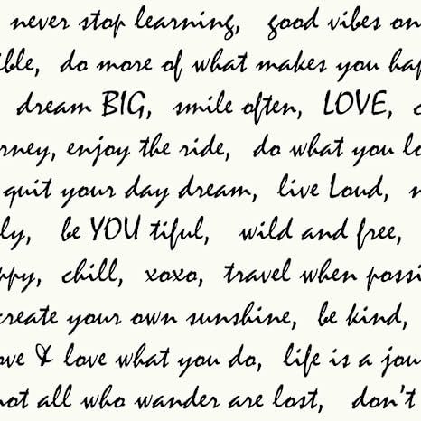 Black Dream Big Script Peel and Stick Wallpaper, 20.5in x 16.5ft