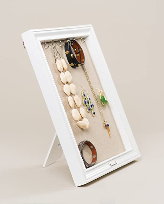 'Aurora' Jewelry Frame, White