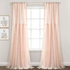 Tulle Skirt Solid Window Curtain Panel Pair, 84