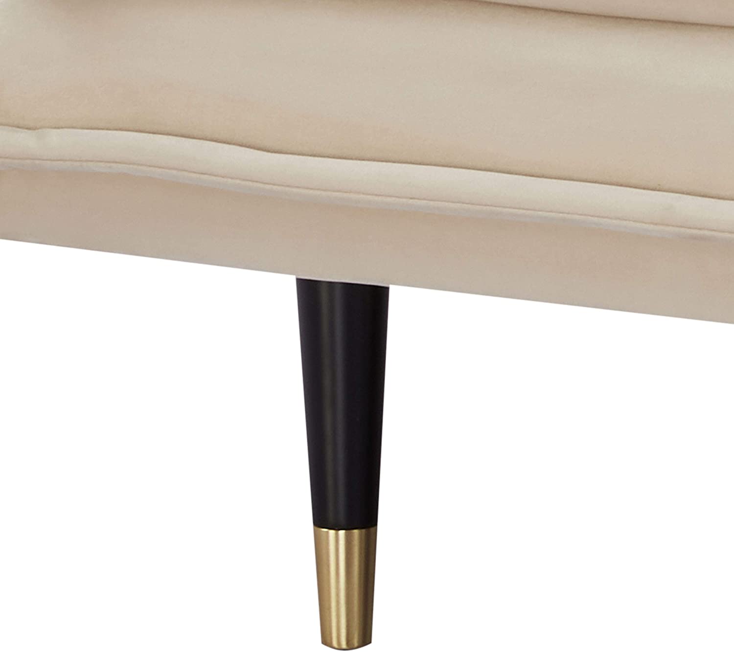 Abbyson Living - Sofá cama convertible con futón de mediados de siglo, color marfil