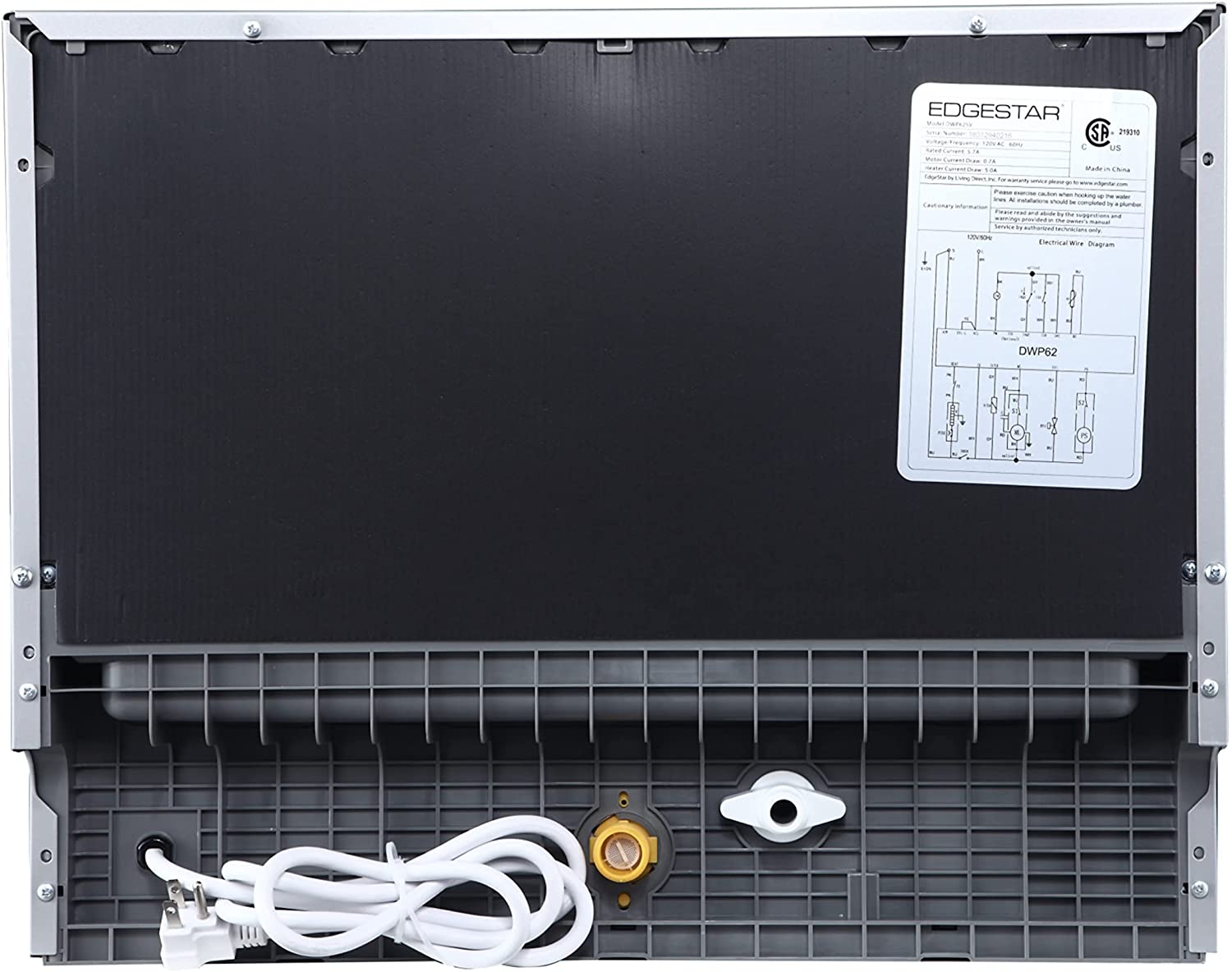 EdgeStar  6 Place Setting Energy Star Rated Portable Countertop Dishwasher - Silver