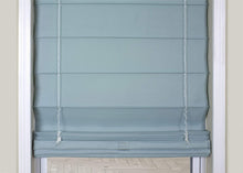 Load image into Gallery viewer, Set of 2 - Light Filtering Cordless Lift Fabric Roman Shades, Seascape - 24&quot; x 60&quot; (#973)
