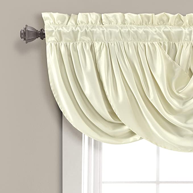 42 In x 18 In x 2 In  Lucia, Valance, Ivory (Set of 2)