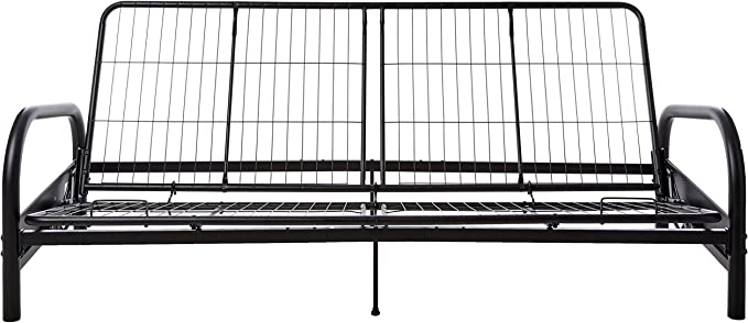 Vermont Metal Futon Frame, Classic Design, Full Sized Black