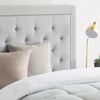 LUCID Bordered Upholstered Headboard with Diamond Tufting King/California