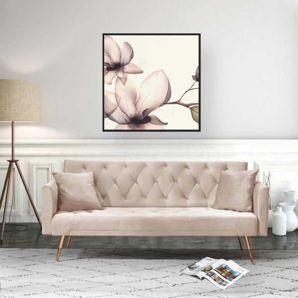 71" Wide Round Arm Sofa Bed
