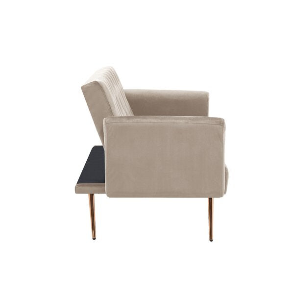 71" Wide Round Arm Sofa Bed
