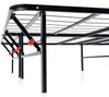 Classic Brands Hercules Black Heavy Duty Metal 14-Inch Platform Mattress Foundation Bed Frame - Queen