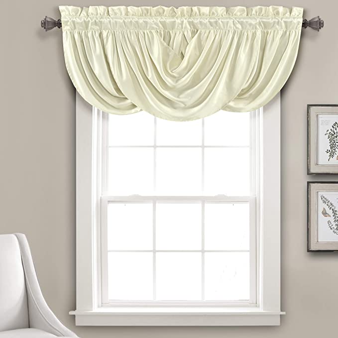 42 In x 18 In x 2 In  Lucia, Valance, Ivory (Set of 2)