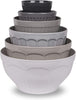 French Country Mixing Bowl Set of 6, King, 0.4, 0.8, 1.6, 2.9, 4.2, 6 Quart, Melamine, Set of 6 Pieces