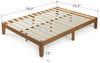 KING ZINUS Alexia Wood Platform Bed Frame