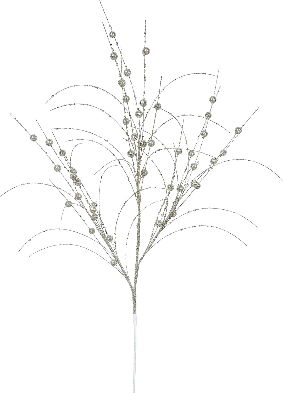 35" Silver Glitter Berry Artificial Christmas Spray (no further discounts)