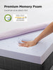 3 Inch Gel Memory Foam Mattress Topper for Pressure Relief, Premium Soft Mattress Topper for Cooling Sleep, Non-Slip Design with Removable & Washable Cover, CertiPUR-US Certified - Queen
