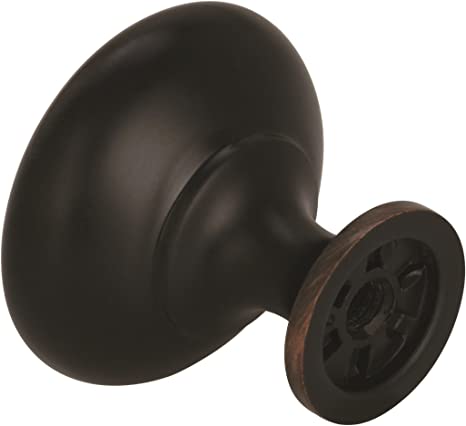 Cabinet Knob | Oil Rubbed Bronze | 1-1/4 inch (32 mm) Diameter | Edona | 10 Pack | Drawer Knob | Cabinet Hardware