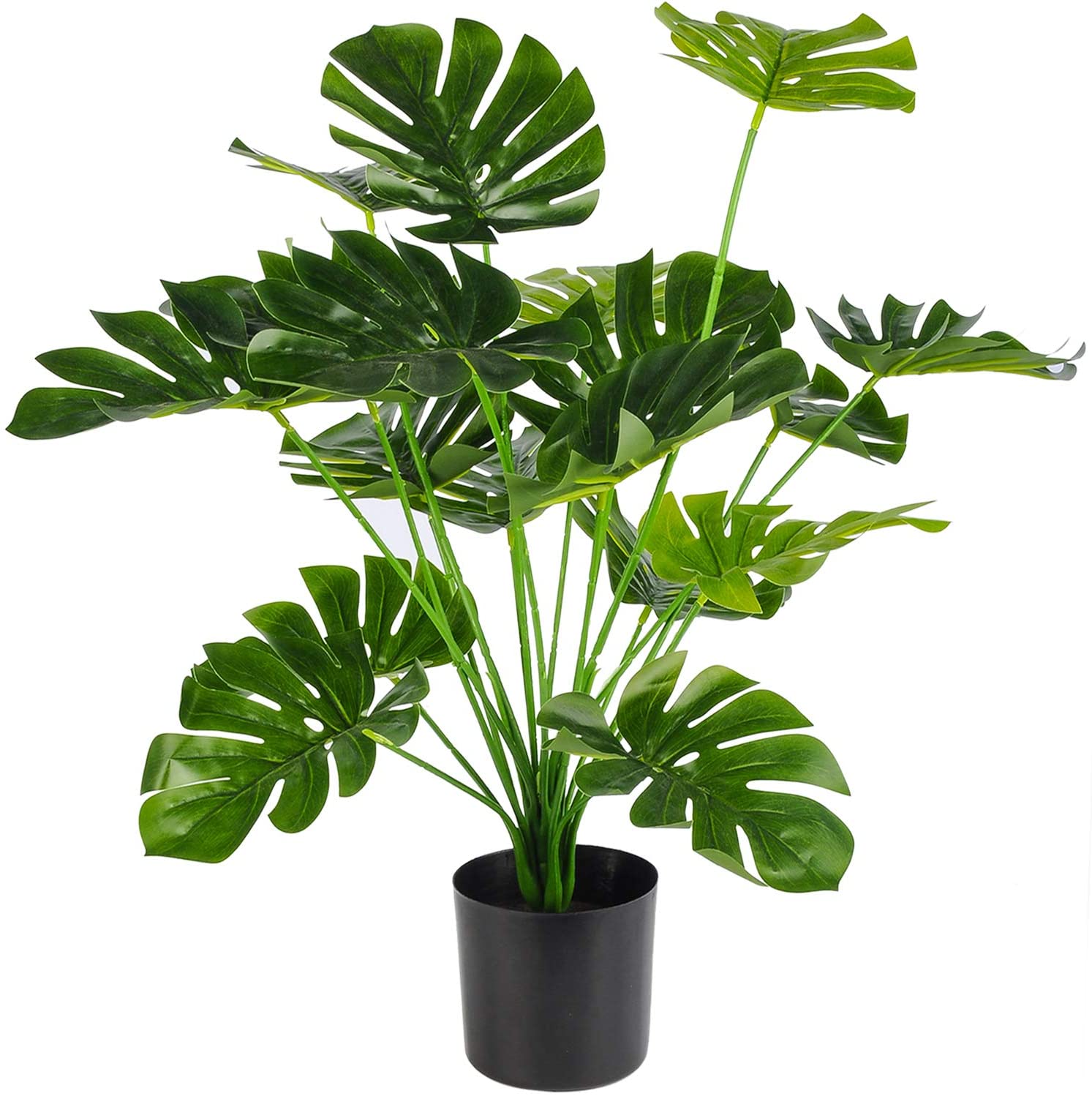 28" Large Fake Plants Artificial Palm Tree in Pot for Indoor and Outdoor Home Office Decor