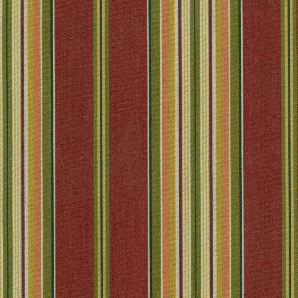 Blazing Needles Outdoor Tufted Chair Cushion, 19", Kingsley Stripe Ruby, set of 4