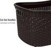 Basket Collection, Laundry Basket, 40 Liter (10kg/22lbs) Capacity, Cut Out Handles, Ventilated, Set of 2, Brown