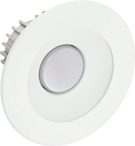 4-Inch Downlight X34 Series Trim Kit with White Multiplier/Trim, (Set of 6)