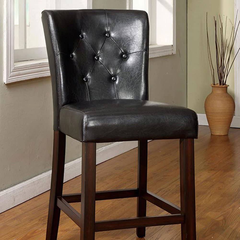 William's Home Furnishing Belleview II Dining Chairs, Dark Walnut CA224