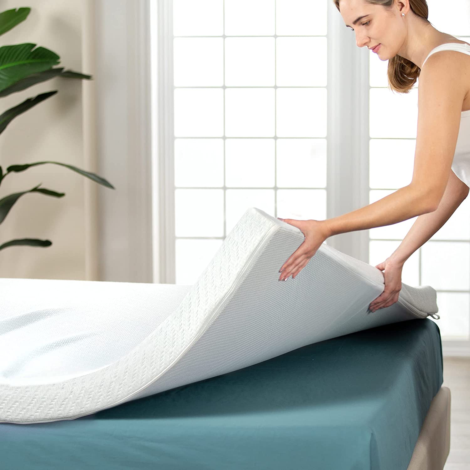 ZINUS 2 '' Ultra Cool Gel Memory Foam Mattress with Cooling Cover / CertiPUR-US Certified CR8074