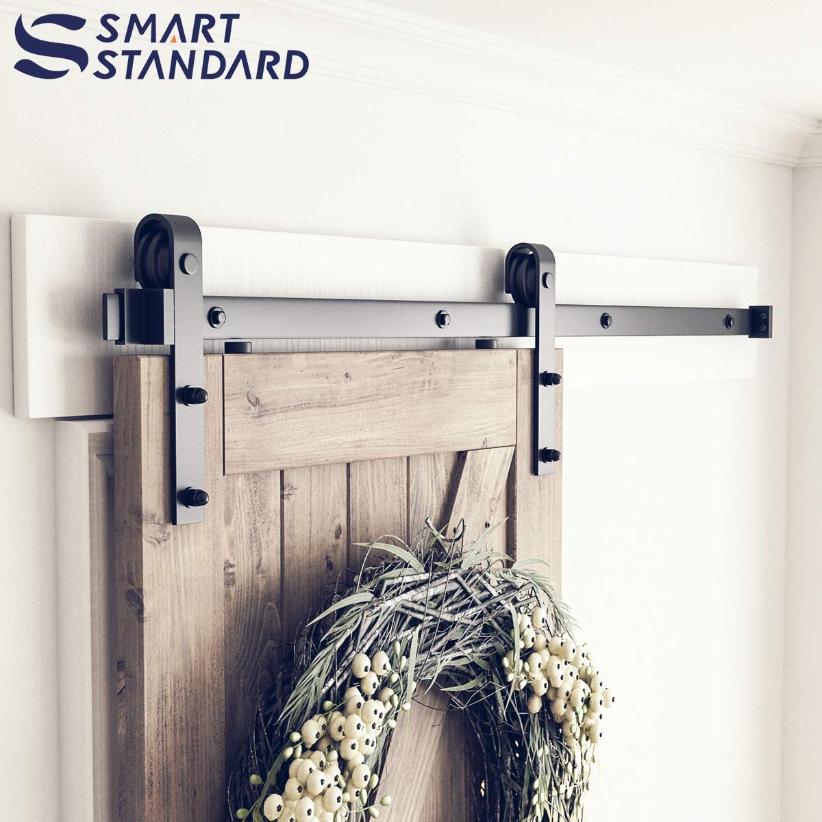 6ft Heavy Duty Sturdy Sliding Barn Door Hardware Kit K6866