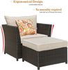 ovios Patio Furniture Set, Backyard Corner seats & Coffee table (2 BOXES)