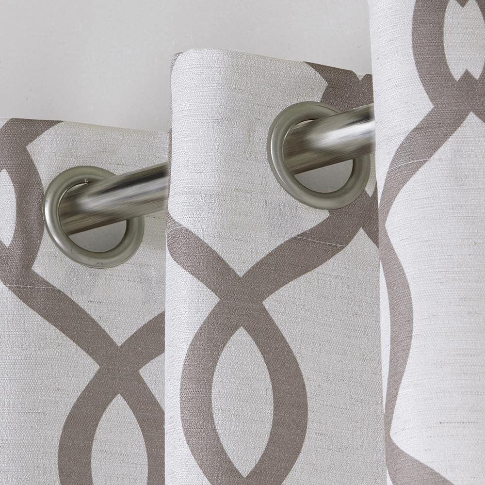 Kochi Linen Blend Grommet Top Curtain Panel Pair, LC409