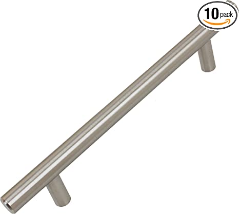 5 inch Cc Stainless Steel 7.375 inch Long Solid Handle bar Pulls 10 Pack