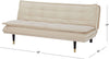 Abbyson Living - Sofá cama convertible con futón de mediados de siglo, color marfil