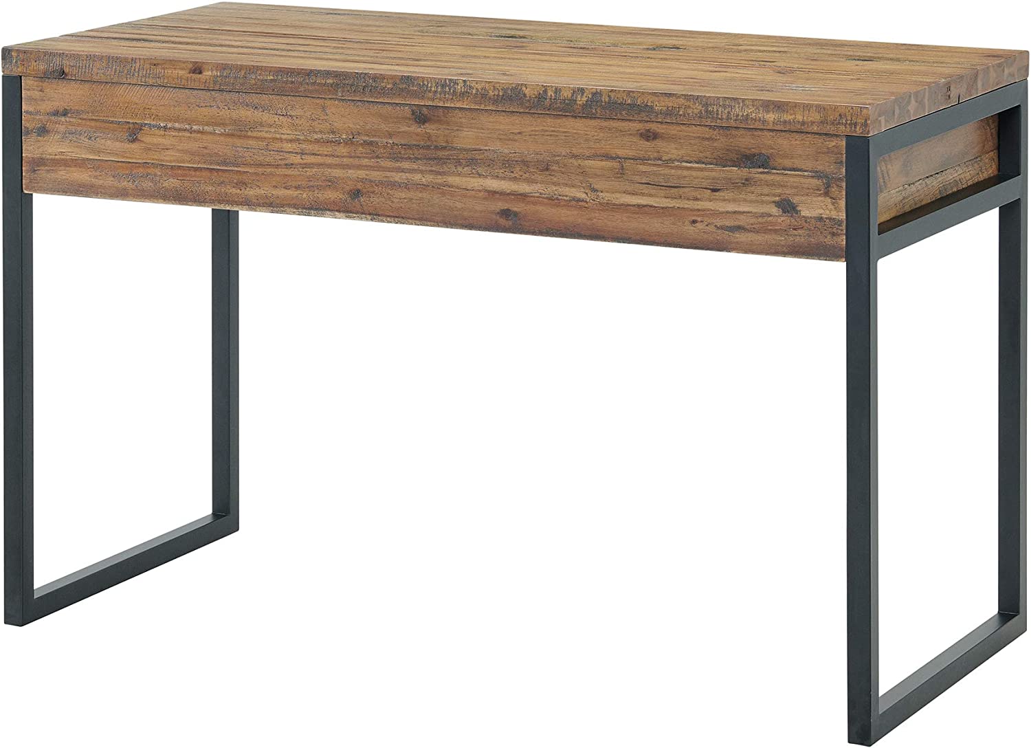 Claremont 48" W Rustic Wood and Metal Desk